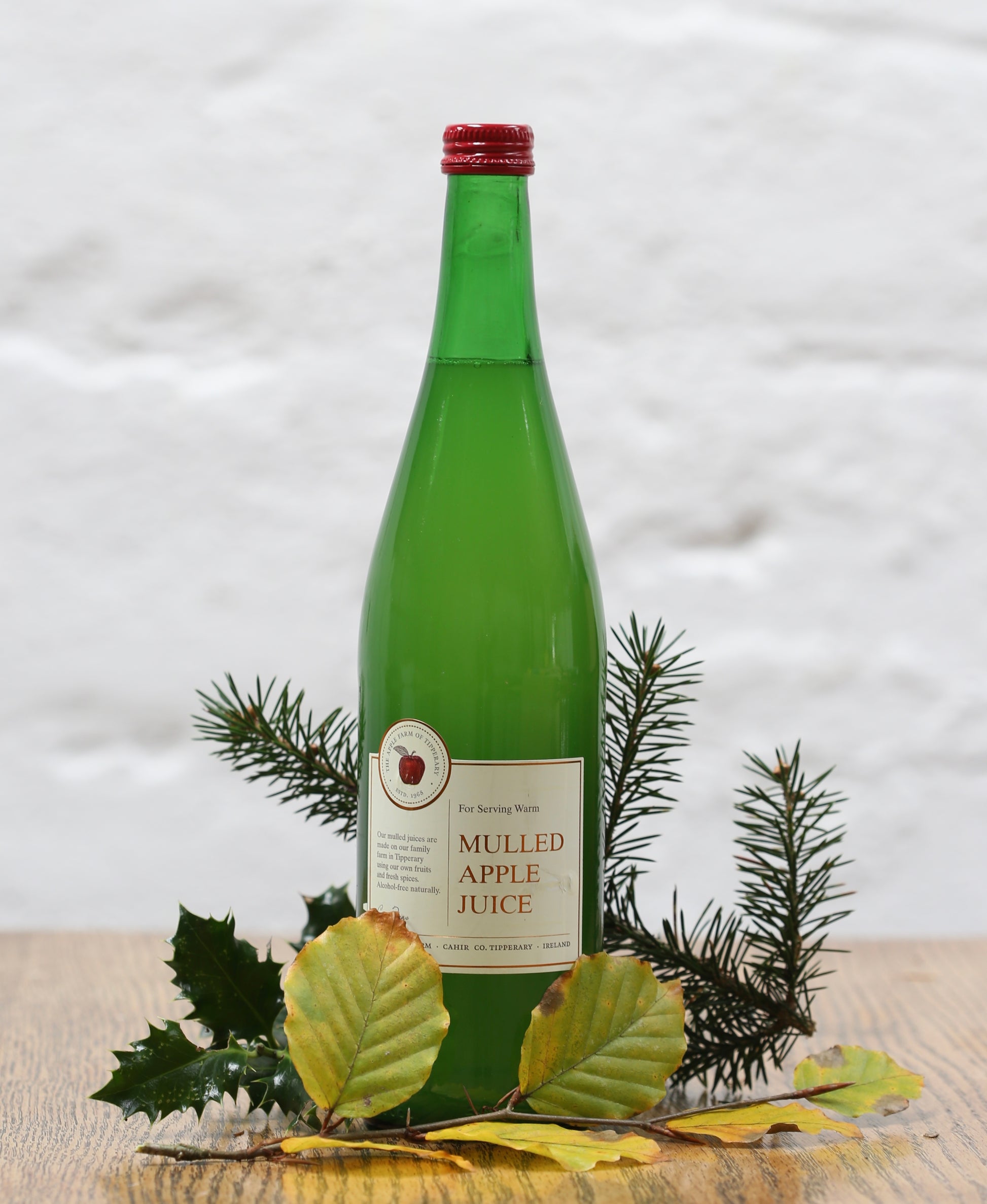 A bottle of Mulling apple juice