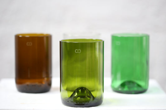 Tumblers, made from Wine bottles 4 pack